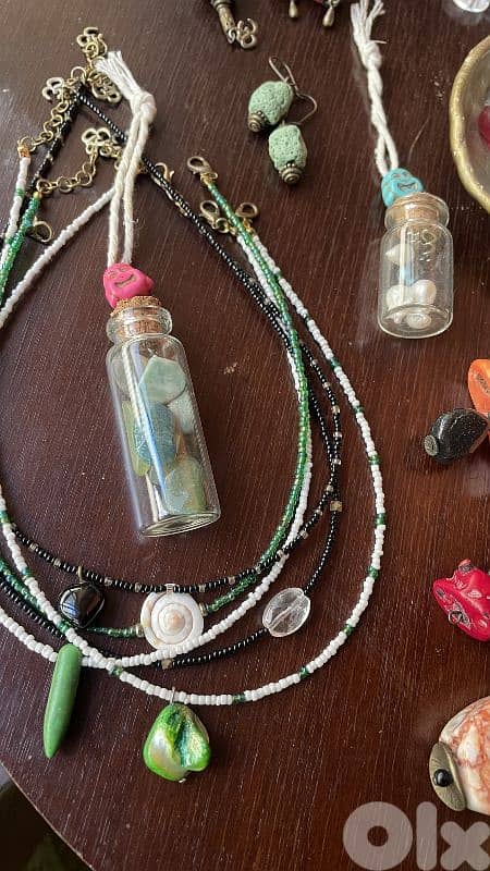 Necklaces earrings rings 7