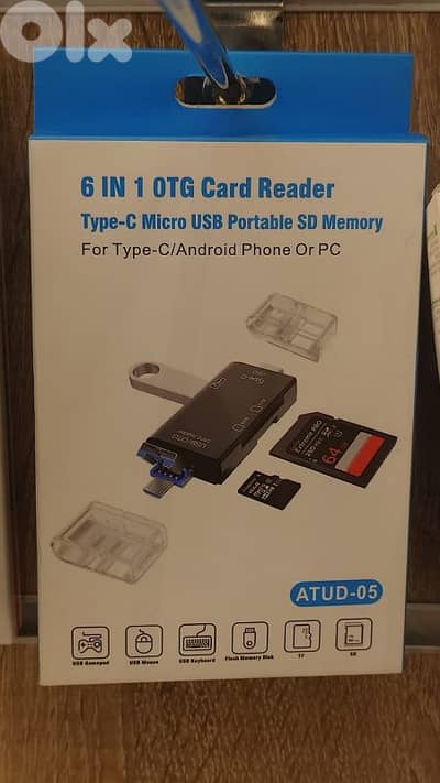 6 in 1 otg card reader atud-05