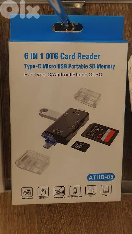 6 in 1 otg card reader atud-05 0