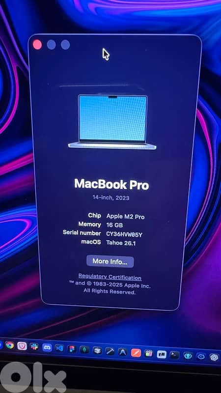 Macbook Pro M2 Pro (512 GB 16 RAM) Very Clean 2