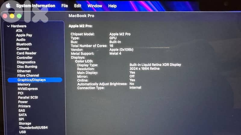 Macbook Pro M2 Pro (512 GB 16 RAM) Very Clean 5