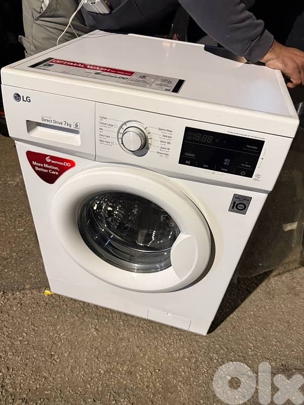 LG 7 kg, Front Load Washer 7kg, b3da sherke 0