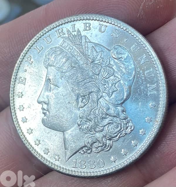 عملة واحد دولار أميركي مورغان صك مدينة سان فرانسيسكو سنة 1880s 0