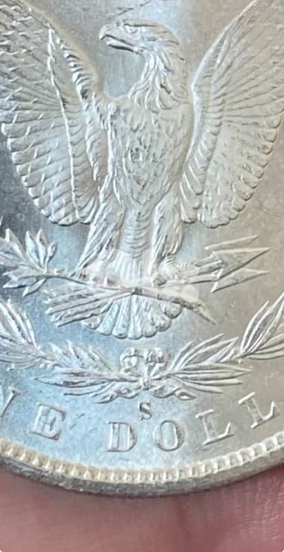 عملة واحد دولار أميركي مورغان صك مدينة سان فرانسيسكو سنة 1880s 1