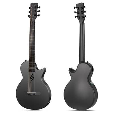 Nova Go SP1 Carbon Fibre Electro-Acoustic Guitar in Black/white