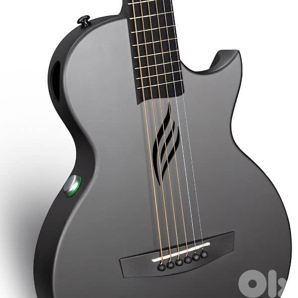 Nova Go SP1 Carbon Fibre Electro-Acoustic Guitar in Black/white 8