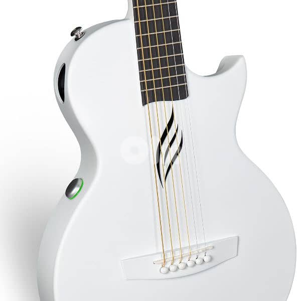 Nova Go SP1 Carbon Fibre Electro-Acoustic Guitar in Black/white 9