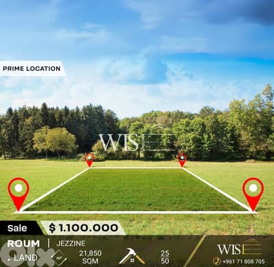 21,850 SQM Land for SALE in Roum - Jezzine