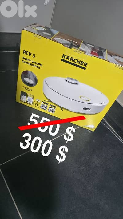 Karcher RCV 3 Robot Vacuum Cleaner with Wiping - Made Germany