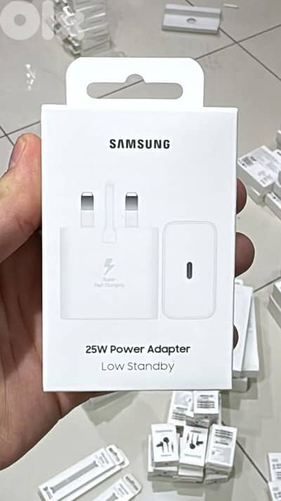 Samsung 25w pd adapter usb-c 3 pin white