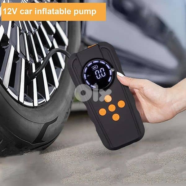 جهاز تشغيل السيارة ببطارية خارجية مع ضاغط هواء 12V 1