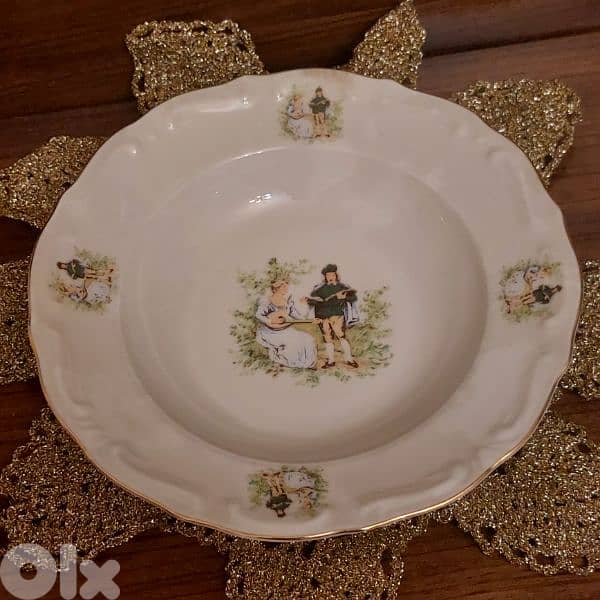 rare antique dinner set 55 pcs. 4