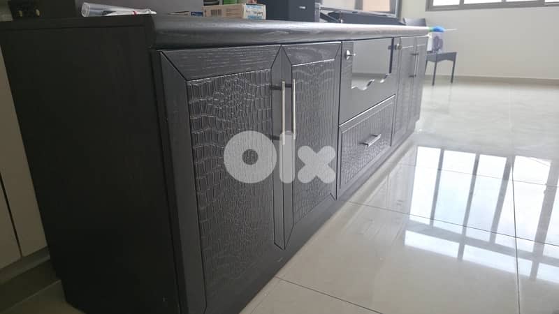 TV unit made of real wood ( خشب مظبوط مش بديل) 1