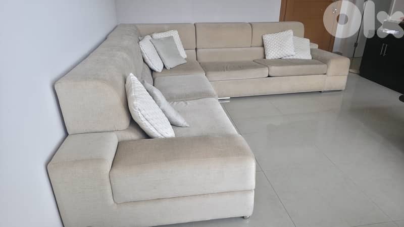 Sofa L made of real wood very comfy 0