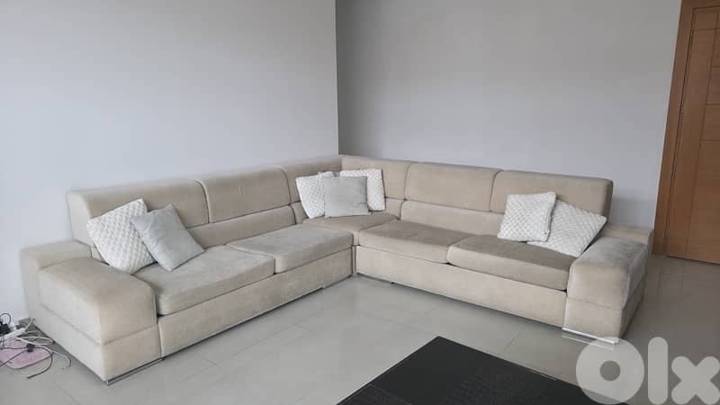 Sofa L made of real wood very comfy 2