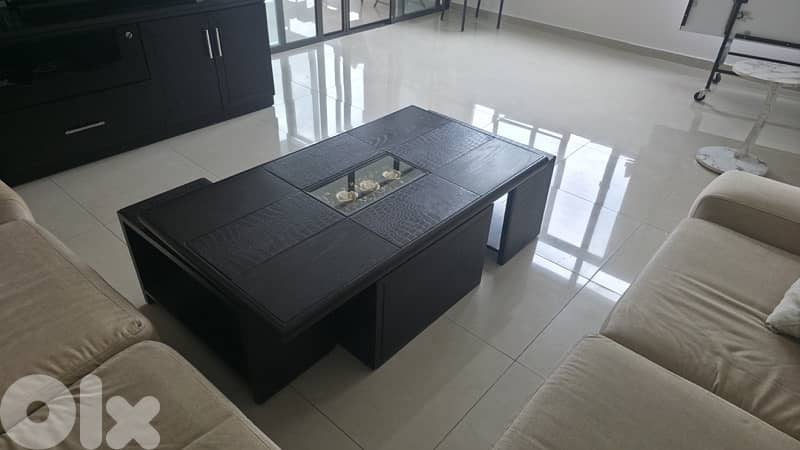 Real wood living room table 1