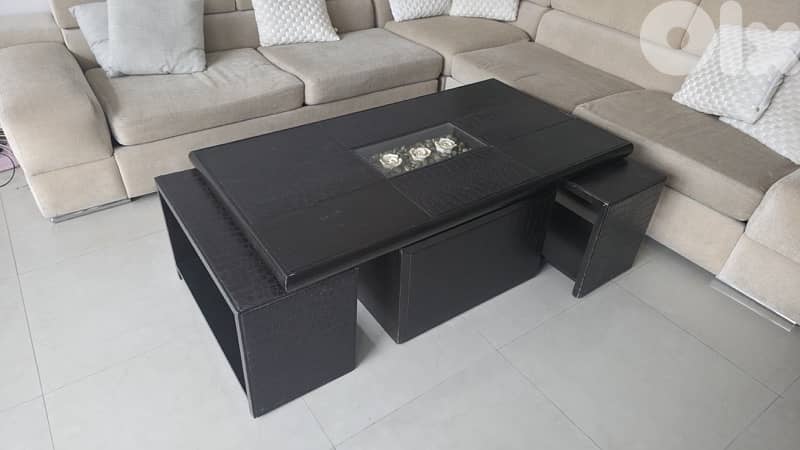 Real wood living room table 3