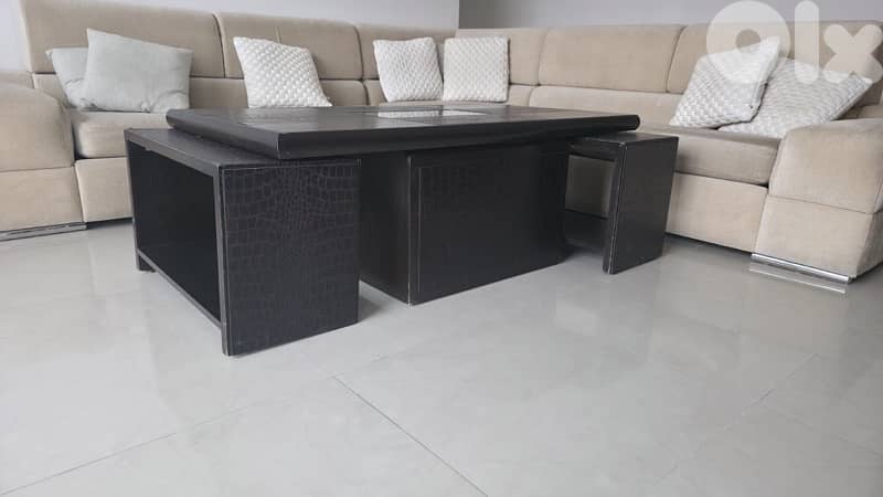 Real wood living room table 5