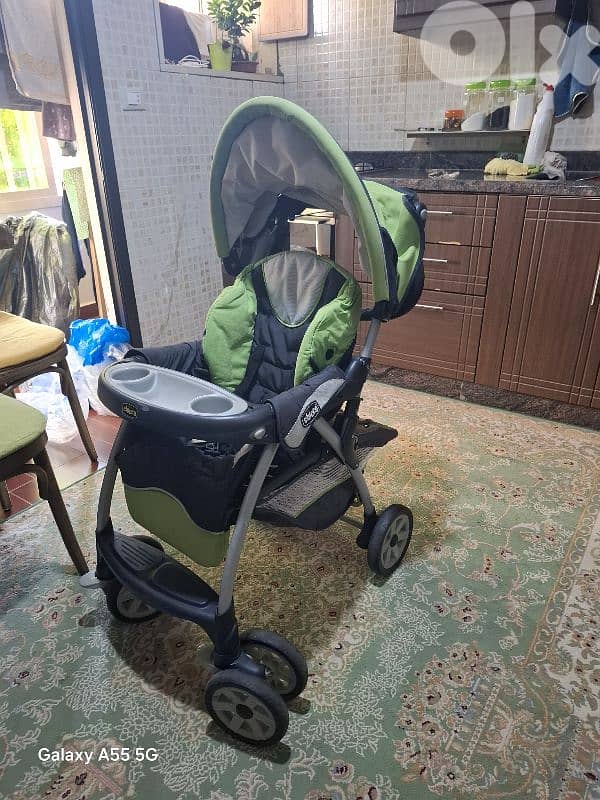 عرباية مع كرسي سيارة للبيبي 1