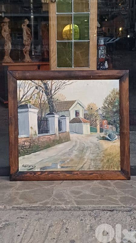 لوحة رسم زيتي اوروبية 1