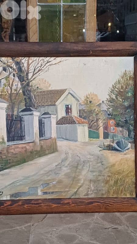 لوحة رسم زيتي اوروبية 6