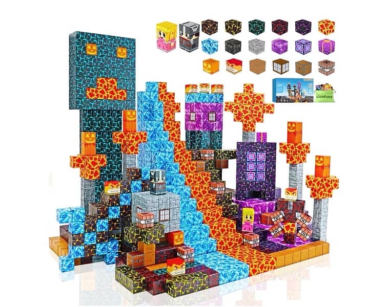 LionFuny150PCS Magnetic Blocks, Magnetic Building 0