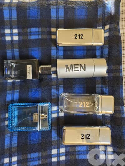 Empty original perfume bottles