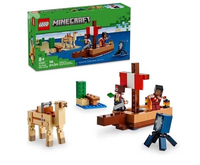 LEGO Minecraft The Pirate Ship Voyage, Boat Toy Playset