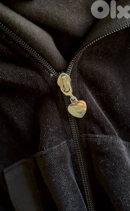 BÉBÉ velvet short sleeve zip up hoodie 4