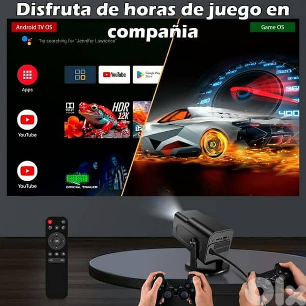 Projector 4k + Games Delivery Available! 6