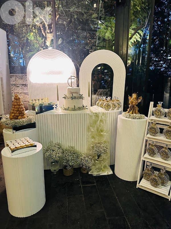 للبيع تجهيزات ديكور  لمناسبات أعراس خطوبة عمادة قربابة أعياد ميلاد 17