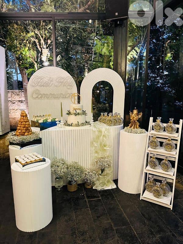 للبيع تجهيزات ديكور  لمناسبات أعراس خطوبة عمادة قربابة أعياد ميلاد 18