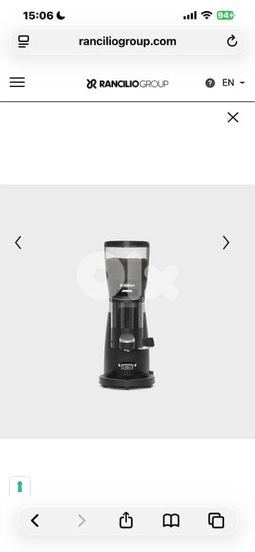 مكنة إكسبرس رانشيليو ليڤا 2024 شبه جديدة + مطحنة رانشيليو موديل 2025 3