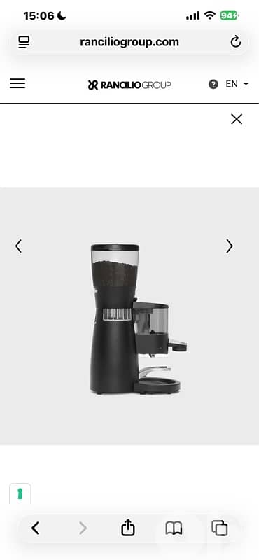 مكنة إكسبرس رانشيليو ليڤا 2024 شبه جديدة + مطحنة رانشيليو موديل 2025 4