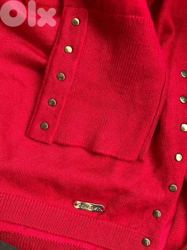 CALVEN KLEIN NEW V sweater IN TAG 4