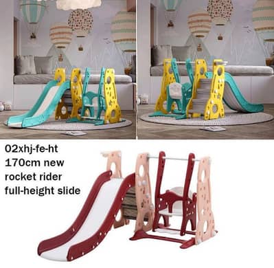 Kids Slide with Swing set مجموعة مرجوحة مع زحليطة