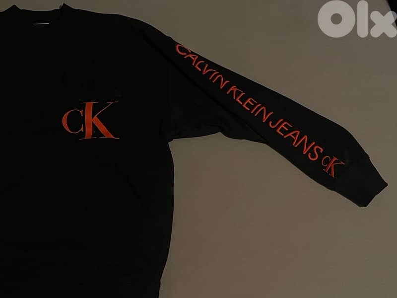 Calvin Klein Black and Red Sweater CL 1