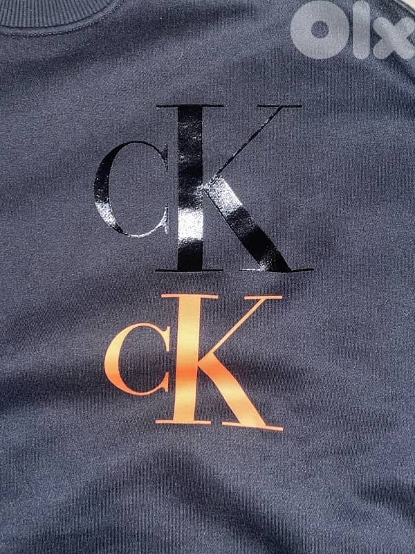 Calvin Klein Black and Red Sweater CL 3