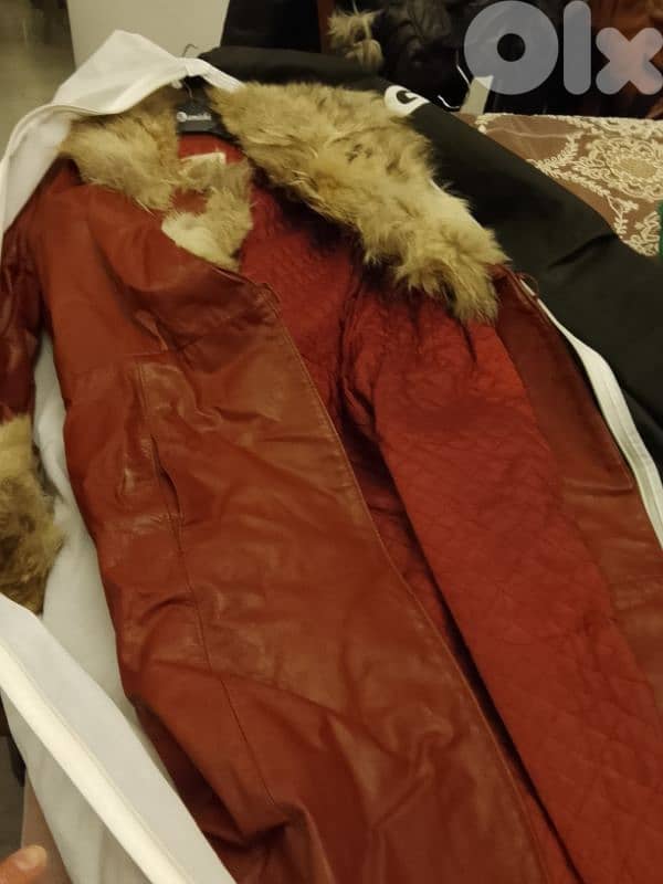 vintage Long leather coat 0