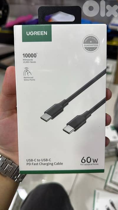 Ugreen usb-c to usb-c 0.5m 60w  black