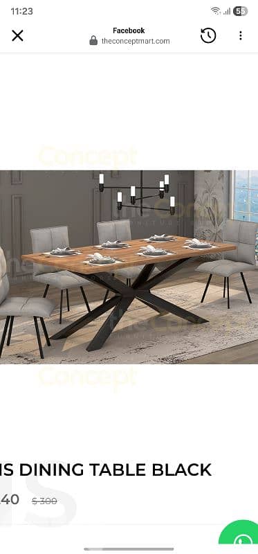 Dinning Table طاولة سفرة