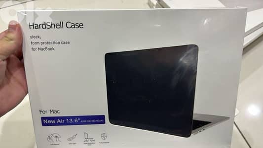 hardshell case macbook air 13.6 black