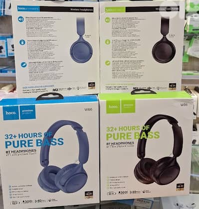 HOCO BT HEADPHONES (BT/AUX PLAYBACK MODES) W66