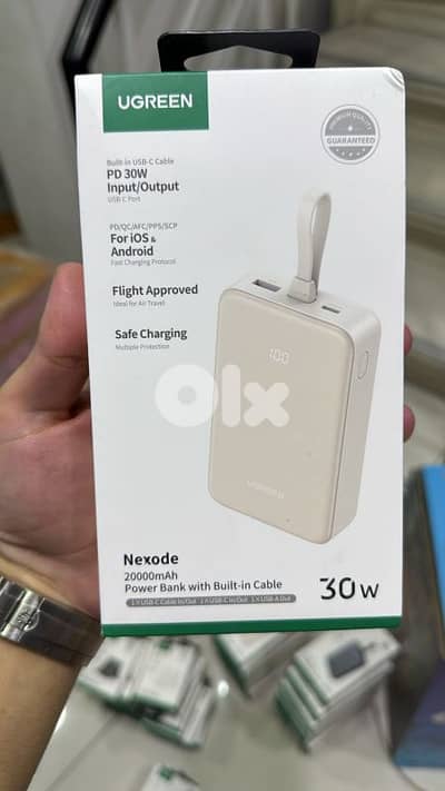 Ugreen nexode 20k 30w power bank with built in cable 45207