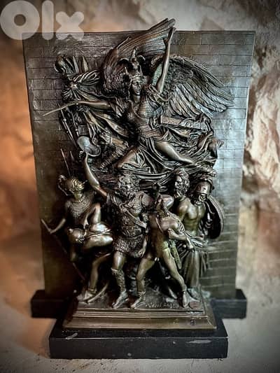 Michelangelo – Bronze Relief Sculpture, 1950s