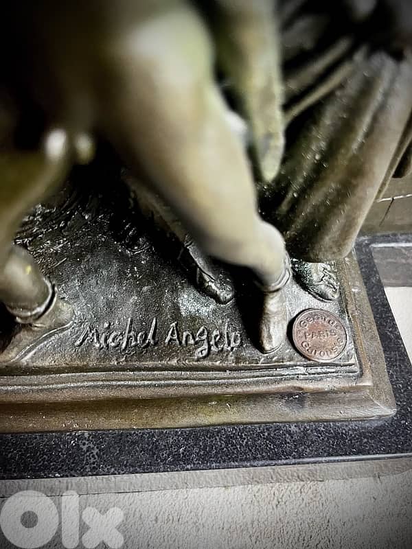 Michelangelo – Bronze Relief Sculpture, 1950s 1