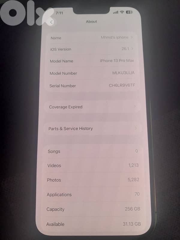 13 pro max used 1
