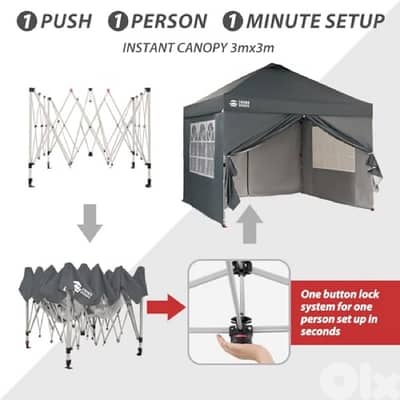 folding tent  with 4 shades