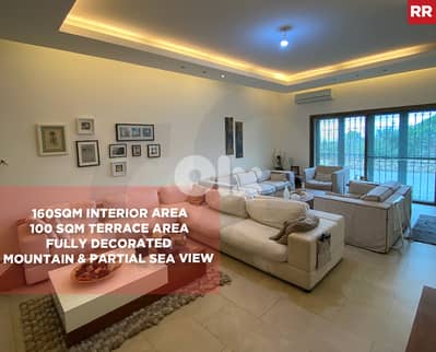 Mountain, Sea View, terrace, aley, ain anoub/عين عنوب  REF#RR130215