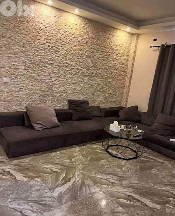 L Shaped Couch + Table 0